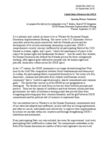 Opening Plenary Statement