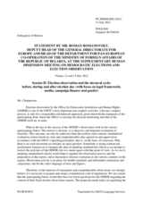 Session 2, Statement