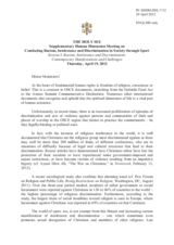 Session 1, Statement