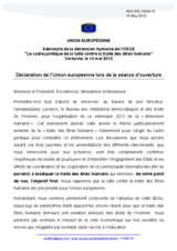 Opening Statement by the European Union