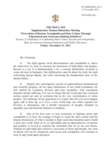 Session 2, Statement by Holy See