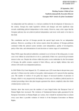 Statement from Georgian Human Rights NGO Article 42 of the Constitution