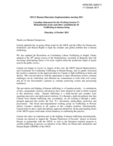 Statement by the Delegation of Canada