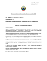 Statement by the Macedonian Delegation