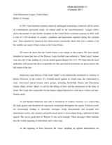 Statement by the Anti-Defamation League