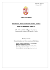Statement of the Republic of Serbia