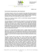 Statement by the Coalition for Justice