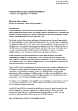 Statement by Norway on Election Observation