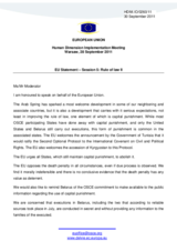 EU Statement &ndash; Session 5: Rule of law 2