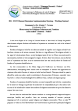 Statement by Dr. Mattia F. Ferrero