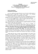 Statement by H.E.Ambassador Madina Jarbussynova