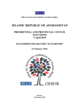 Afghanistan, Presidential and Provincial Council Elections 5 April 2014: Exploratory Team Report
