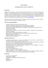 Election Missions Recruitment, Terms of Reference: Junior Election Analyst Assistant