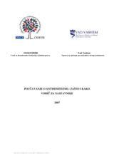 Poučavanje o antisemitizmu: zašto i kako - Vodič za nastavnike