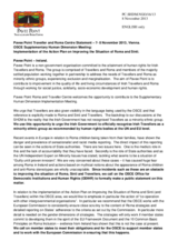 Statement by Pavee Point on the Implementation of the Action Plan on Improving the Situation of Roma and Sinti