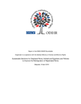 Sustainable Solutions for Displaced Roma, Ashkali and Egyptians and Policies to Improve the Reintegration of Repatriated Roma: Roundtable Report