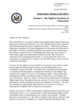 Session 1, Statement