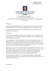 Statement of Norway