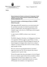 National statement by Sweden