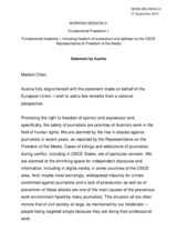 Statement by Austria