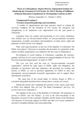 Freedom of peaceful gatherings and associations.