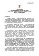 The Holy See statement on the Working Session 2