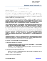 On Fundamental Freedoms