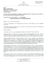 Intervention by W.T.M.U.G.A