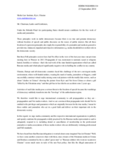 Speech by Media Law Institute, Ukraine