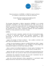 EUROMIL Recommendation