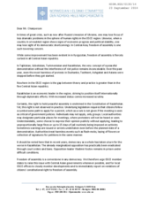 Contribution by the Norwegian Helsinki committee, Working Session 3