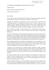 Anti-democratic markers in legislation of Latvia