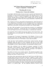 Citizenship policy in Latvia