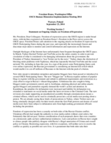 Intervention of Freedom House, Working Session 2