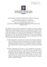 Joint Statement of the Netherlands, France and Norway for Working Session 4