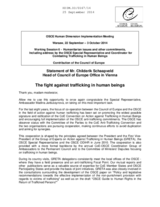 Council of Europe Statement for Working session 6