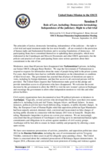 United States of America Statement for Working Session 5