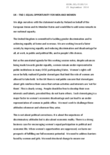 Statement by United Kingdom - TND 1 EQUAL OPPORTUNITY FOR MEN AND WOMEN
