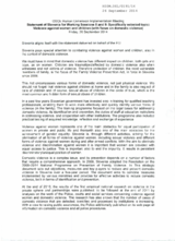 Statement of Slovenia for Working Sessions 8 and 9: Specifically selected topic: Violence against women and children (with focus on domestic violence)