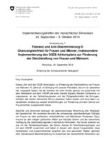 Statement of Swiss Delegation for Working Session 7