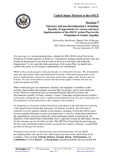 Statement by United States of America for Working session 7