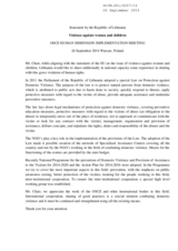 Violence against women and children