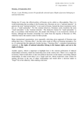 Statement by NGO "Russian School in Estonia"