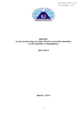 Report on the monitoring of trials related to peaceful assembly in the Republic of Kazakhstan