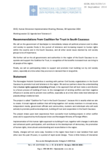 Recommendations from Coalition for Trust in South Caucasus