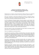 Statement by the Delegation of Hungary at the OSCE Human Dimension Implementation Meeting
