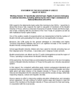 STATEMENT BY THE DELEGATION OF GREECE- RIGHT OF REPLY