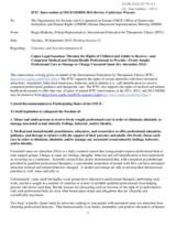 IFTC- Intervention on Safeguarding Freedom of Therapeutic Choice for Sexual Minorities