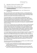 Protecting Competent Professional Guidance and Therapeutic Care for Unwanted Sexual Feelings