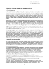 Collection of facts: attacks on mosques in 2014